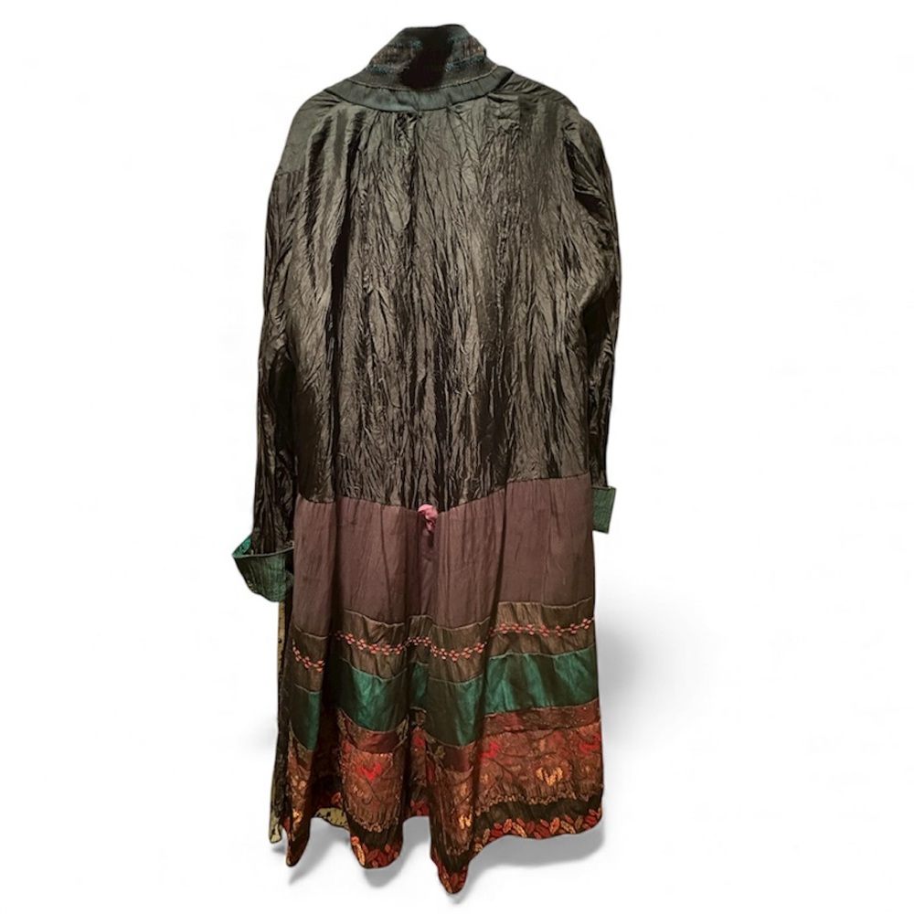 Lee Andersen Artistic Patchwork Duster Coat Size L - image 2